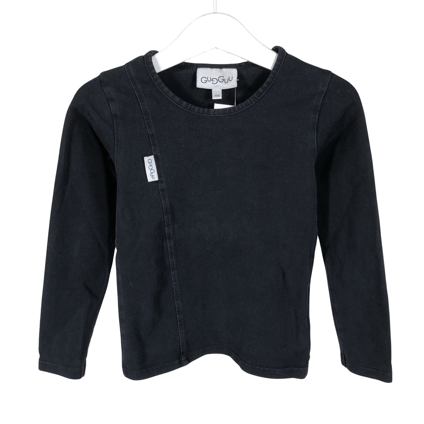 Unisex Gugguu - Trikotaažist pluus, suurus 98 - 104 - Must (1)
