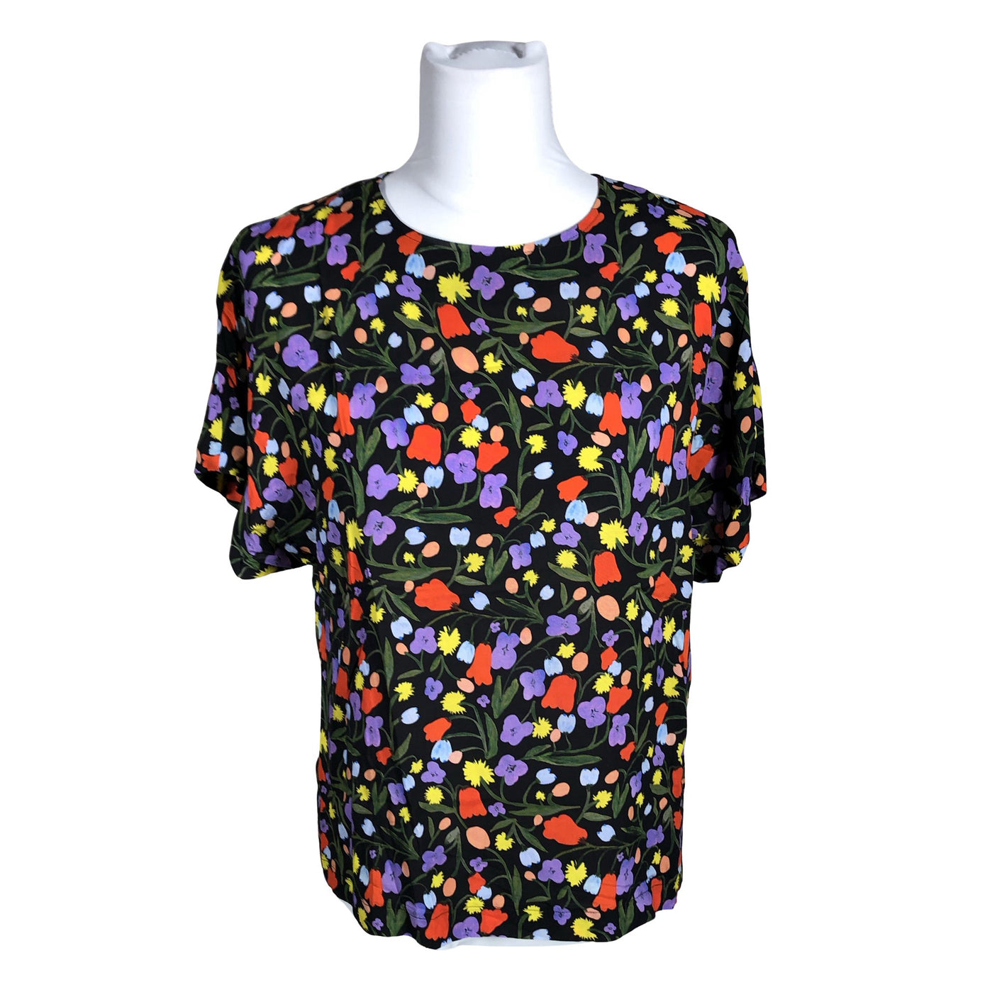 Unisex Papu - Lühikeste käistega pluus, suurus 34 - Must (1)