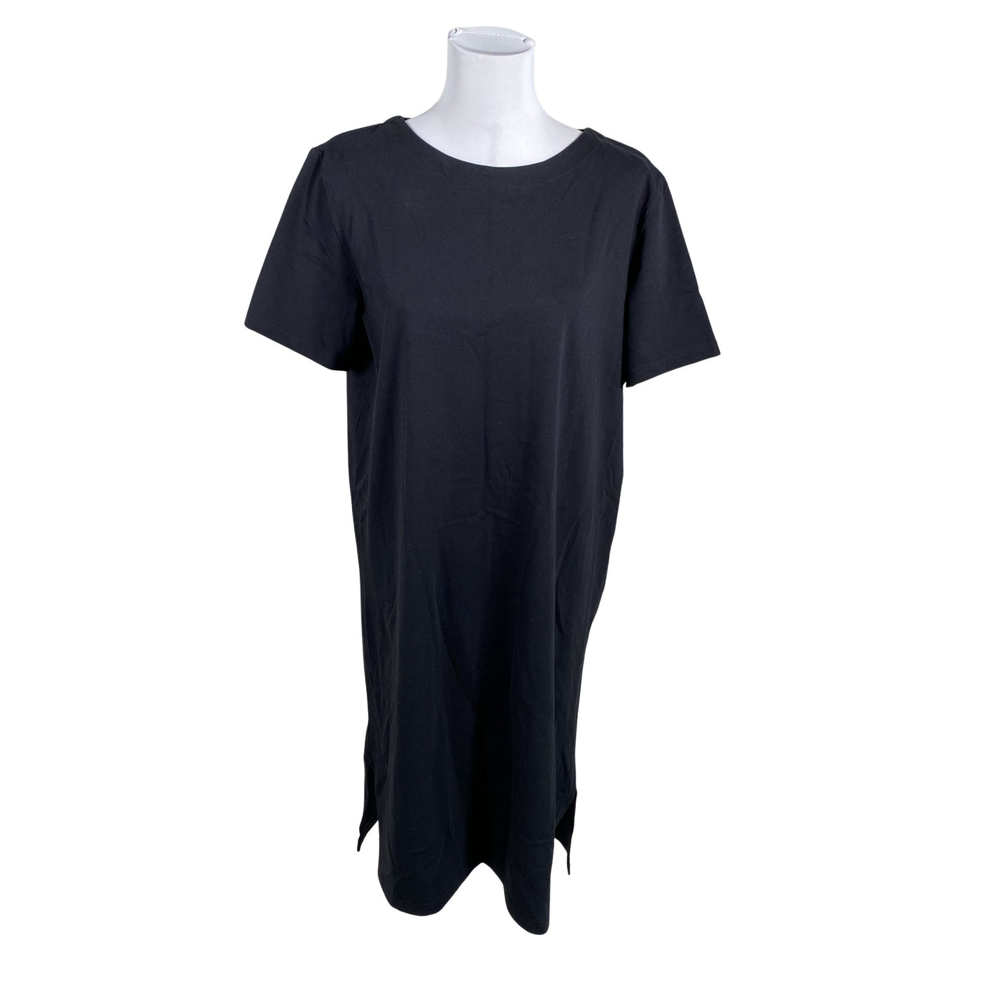 Unisex Puuvillatehdas - Trikotaažist kleit, suurus 40 - Must (1)
