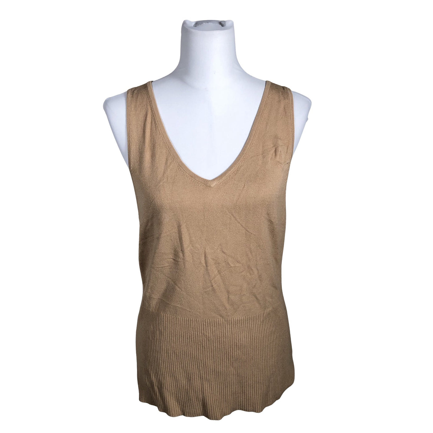 Unisex Your Face - Kootud vest, suurus 40 - Beige (1)