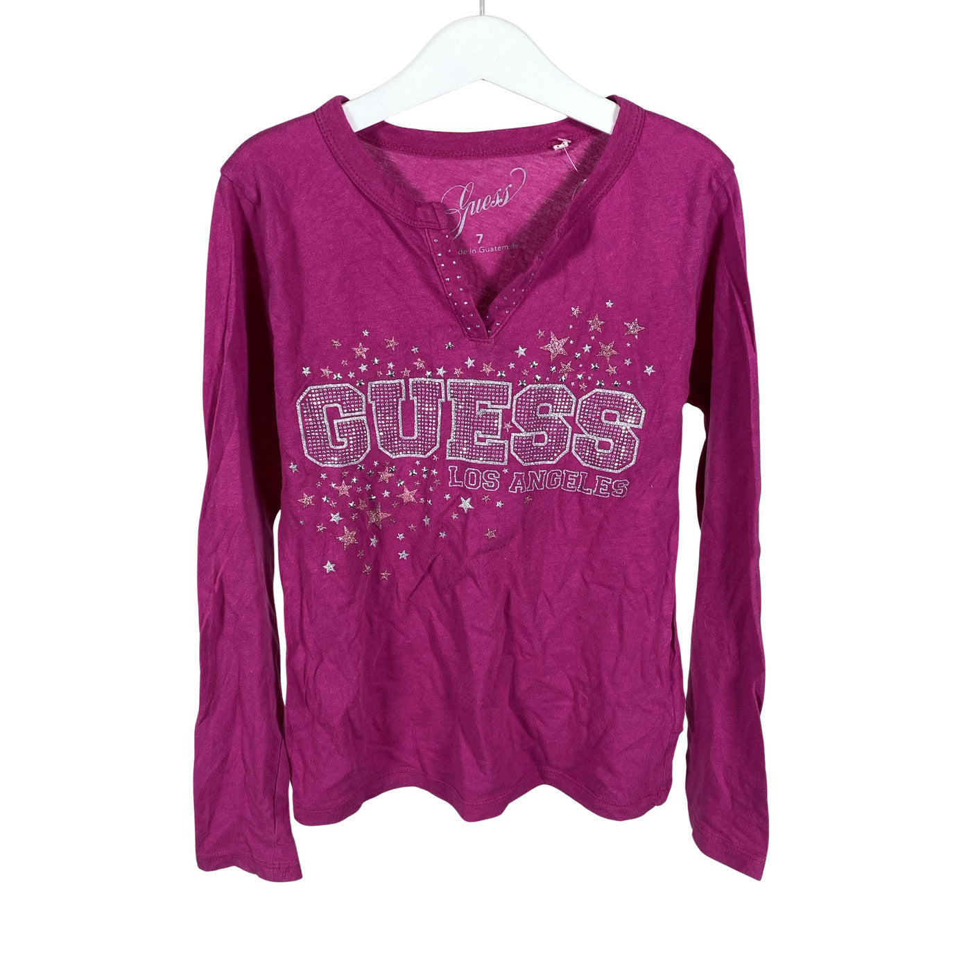 Unisex Guess - Trikotaažist pluus, suurus 122 - 128 - Roosa (1)