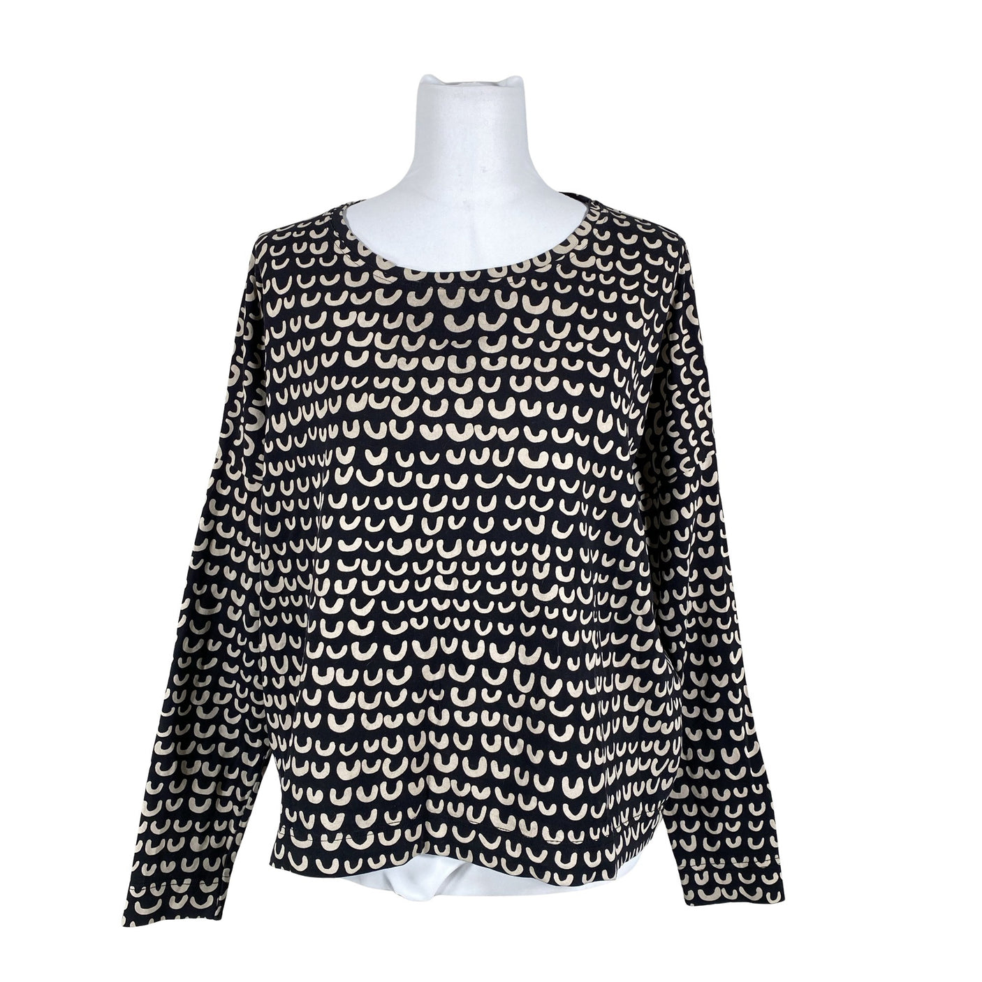 Unisex Papu - Trikotaažist pluus, suurus 40 - Must (1)