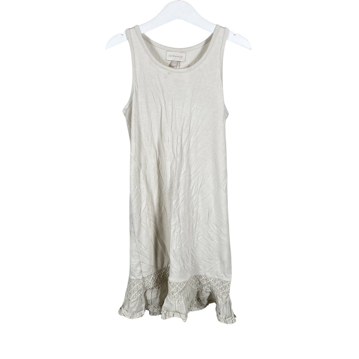 Unisex Creamie - Trikotaažist kleit, suurus 128 - 134 - Looduslik valge (1)