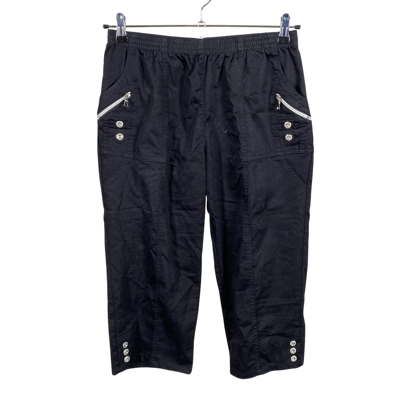Unisex Soyaconcept - Mittevenivad poolpikad püksid, suurus 38 - Must (1)