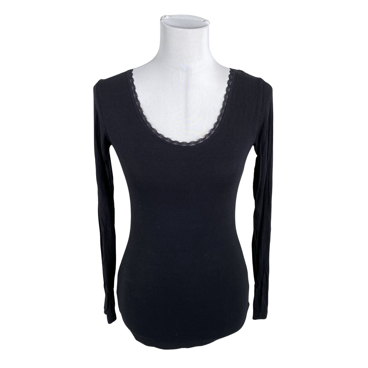 Unisex Noa Noa - Trikotaažist pluus, suurus 38 - Must (1)