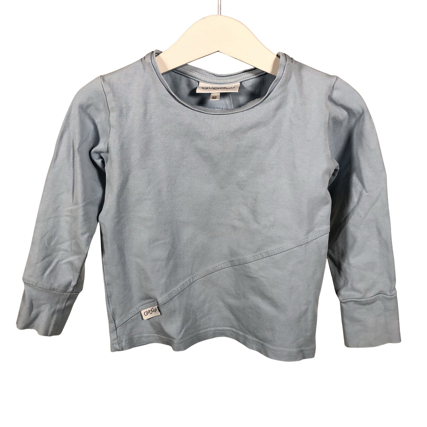 Unisex Gugguu - Trikotaažist pluus, suurus 92 - 98 - Helesinine (1)