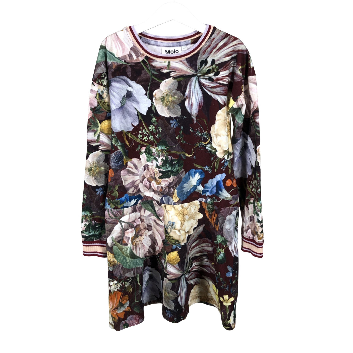 Unisex Molo Kids - Trikotaažist kleit, suurus 128 - 134 - Veinipunane (1)