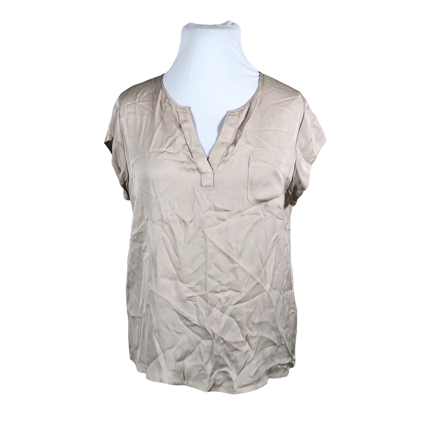 Unisex Repeat - Lühikeste käistega pluus, suurus 42 - Beige (1)