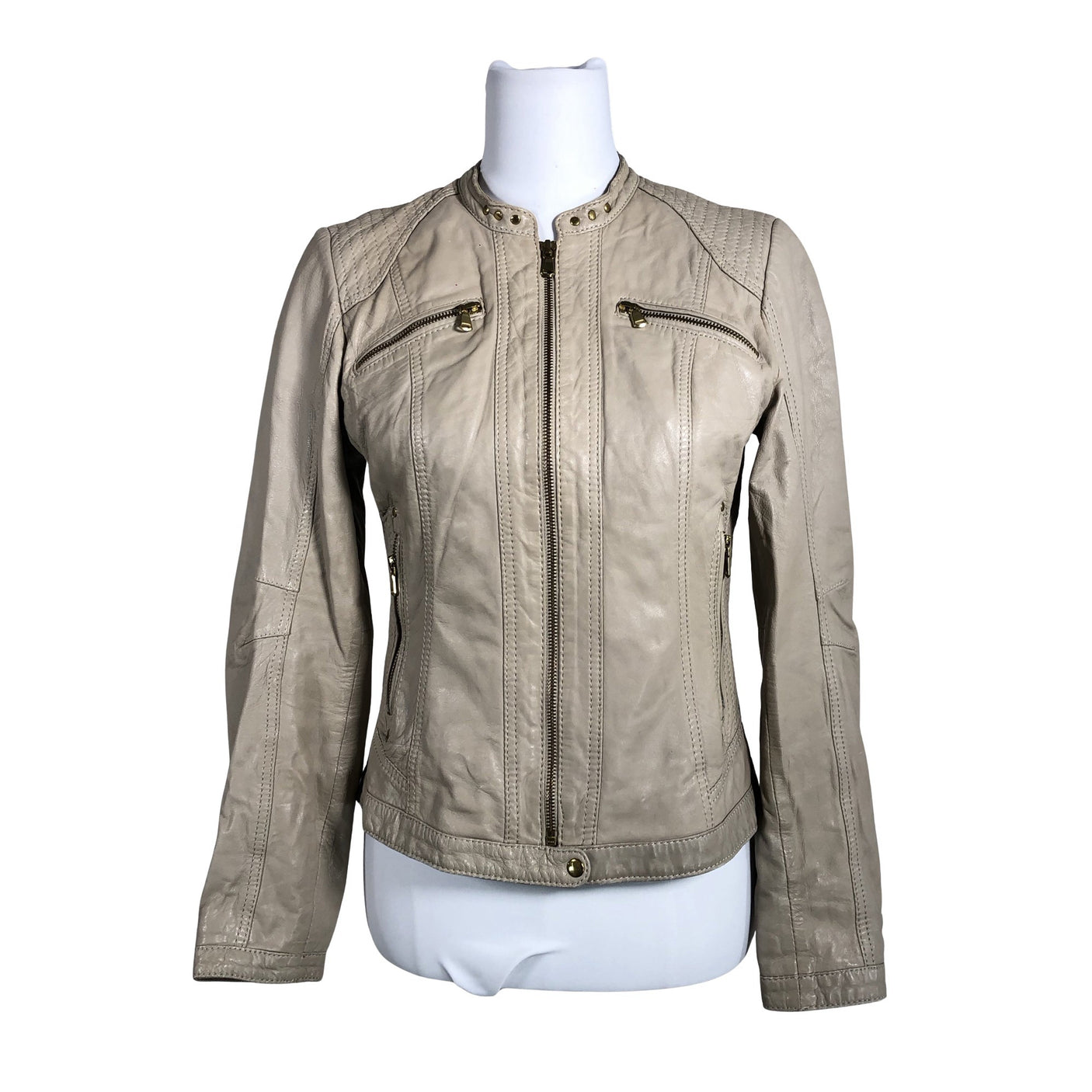 Unisex Saki - Nahktagi, suurus 36 - Beige (1)