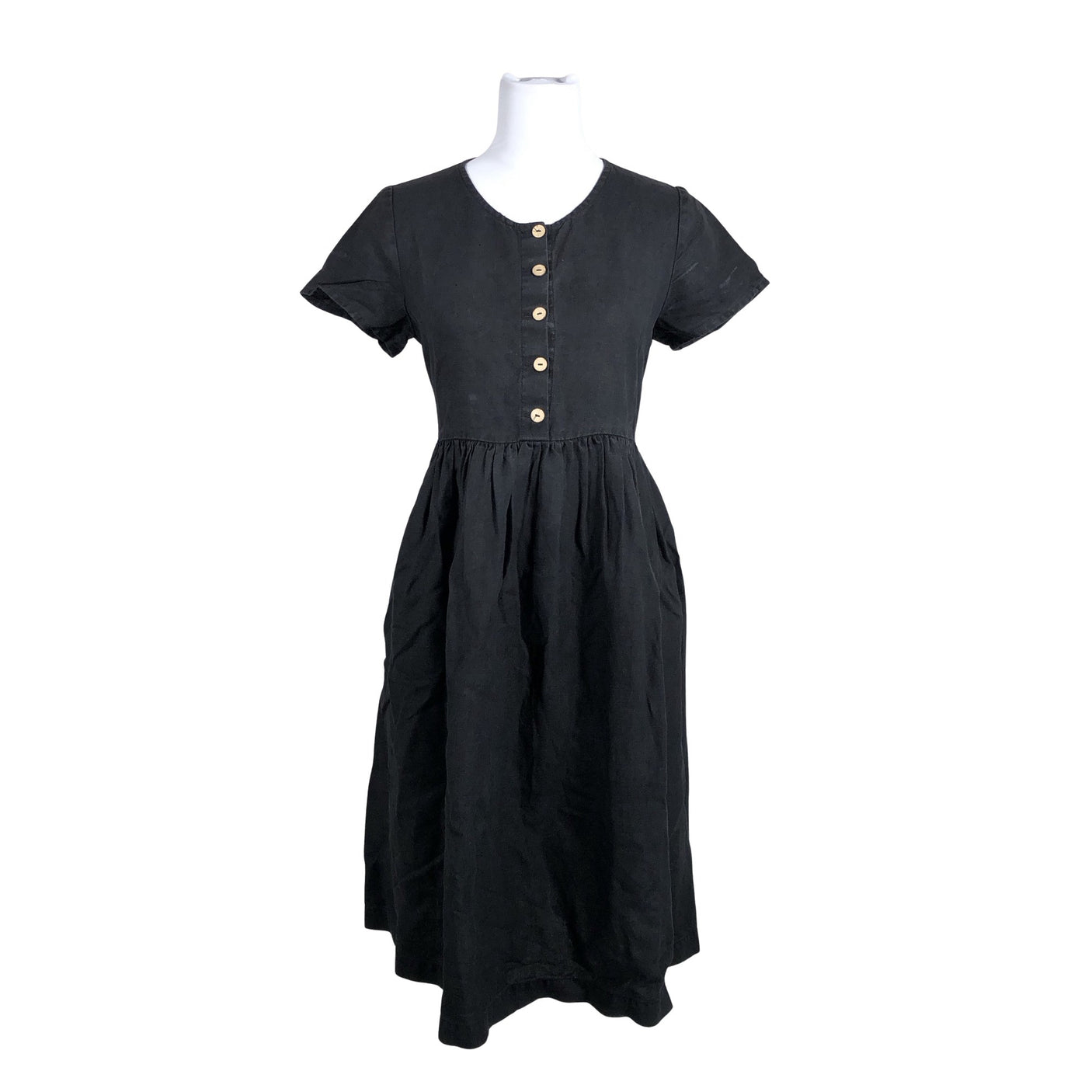 Unisex Not Perfect Linen - Mitteveniv kleit, suurus 36 - Must (1)