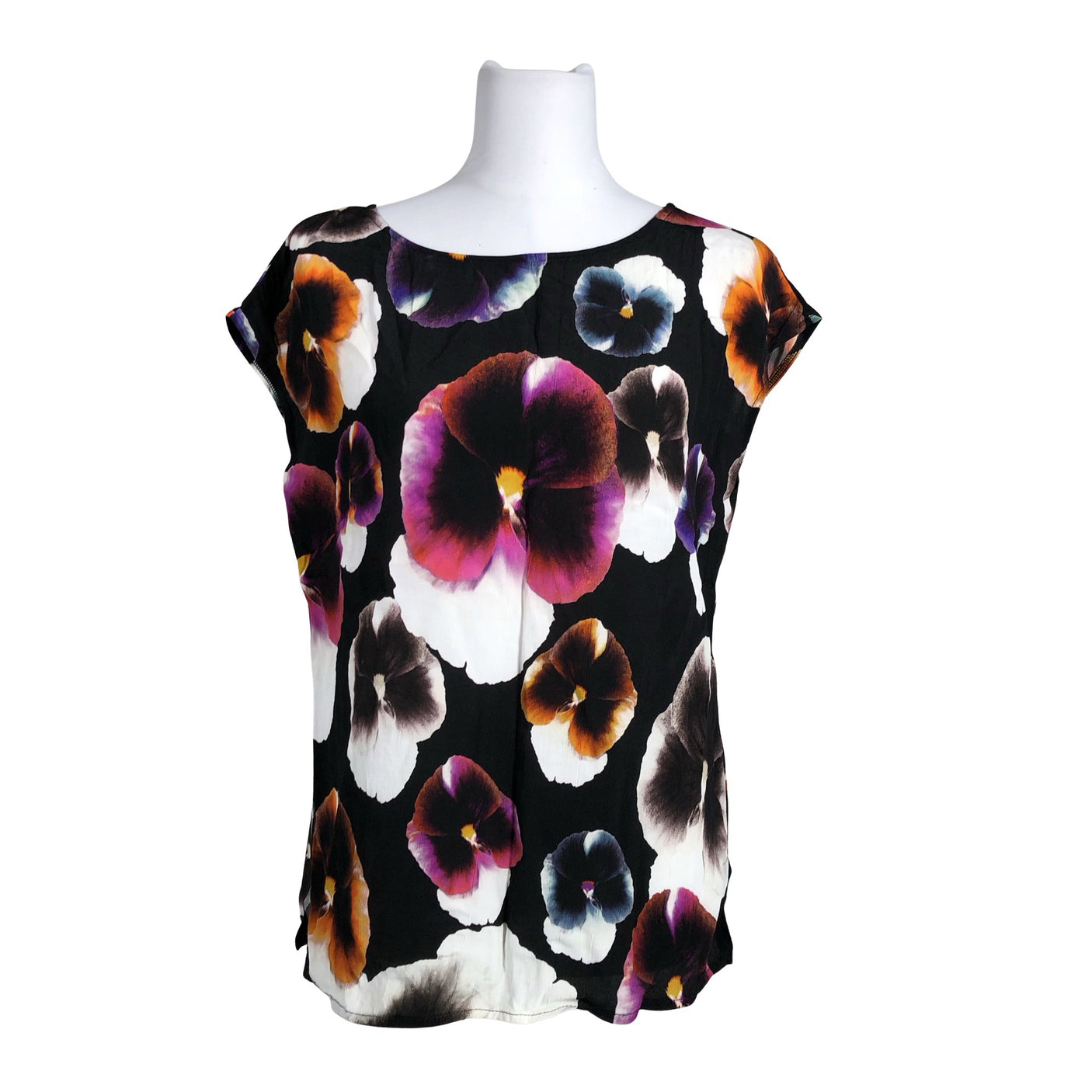 Unisex Voglia - Lühikeste käistega pluus, suurus 40 - Must (1)