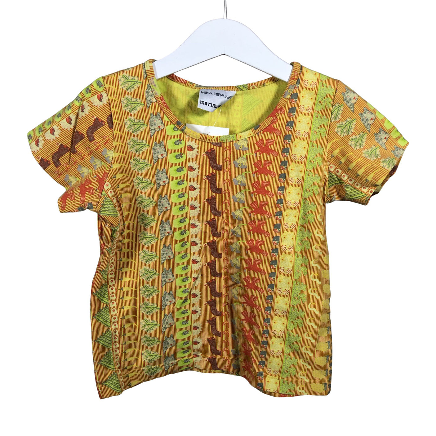 Unisex Marimekko - T-särk, suurus 92 - 98 - Kollane (1)