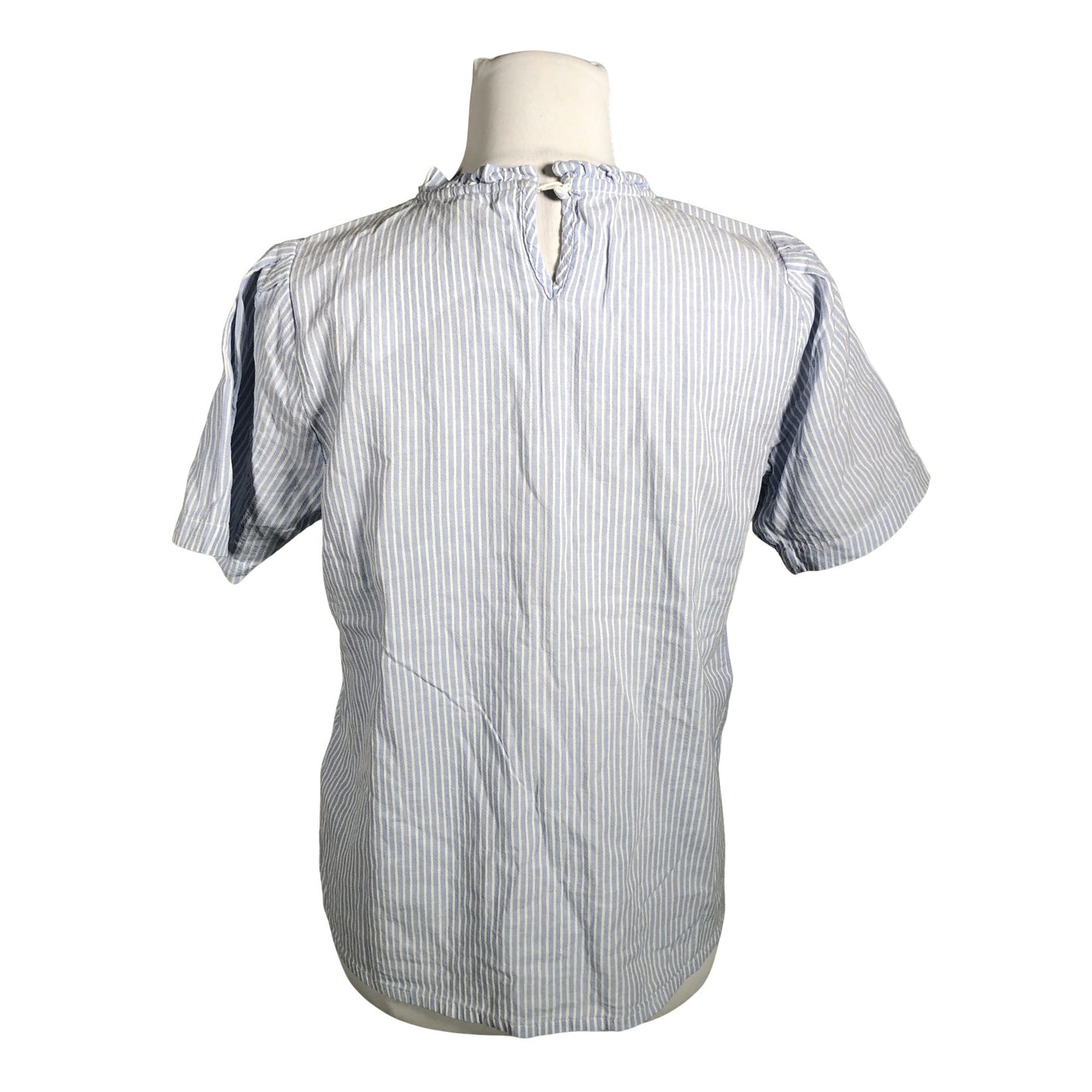 Unisex Cream - Lühikeste käistega pluus, suurus 38 - Helesinine (2)
