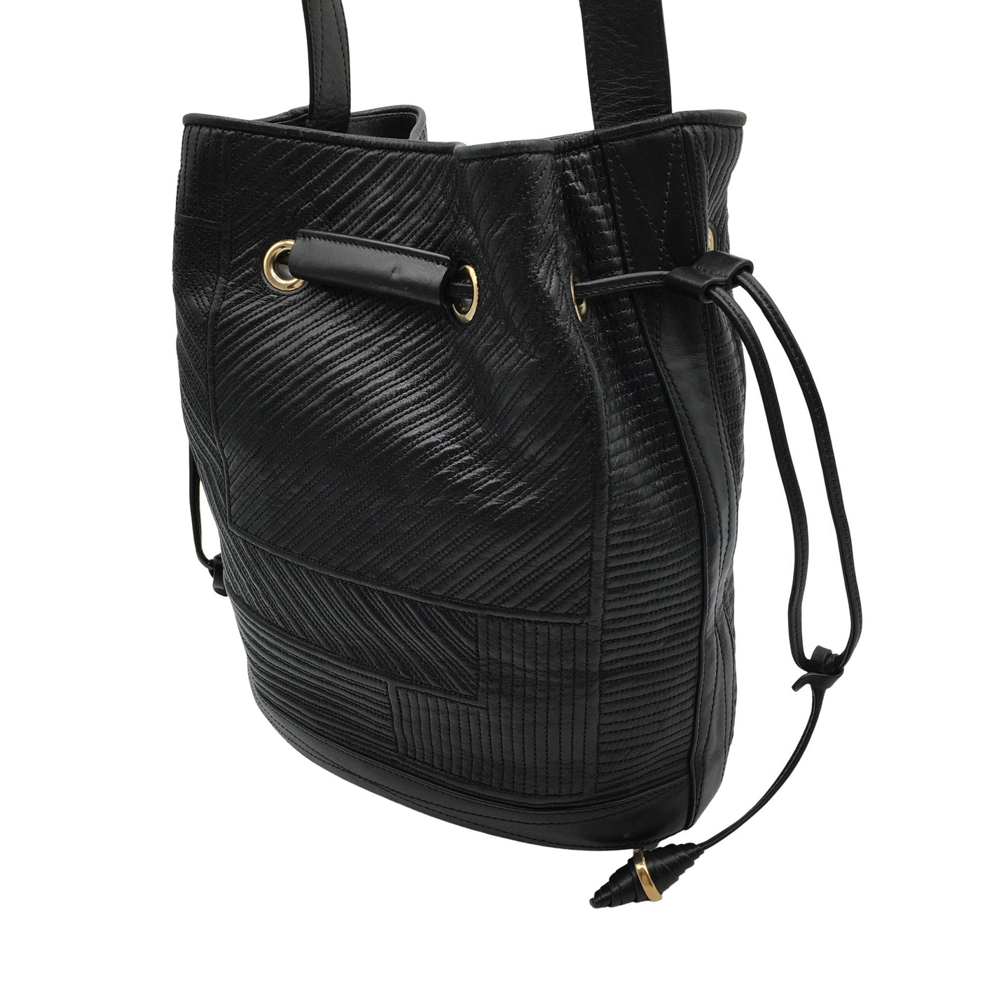 Unisex Lancel - Õlakott, suurus Midi - Must (2)