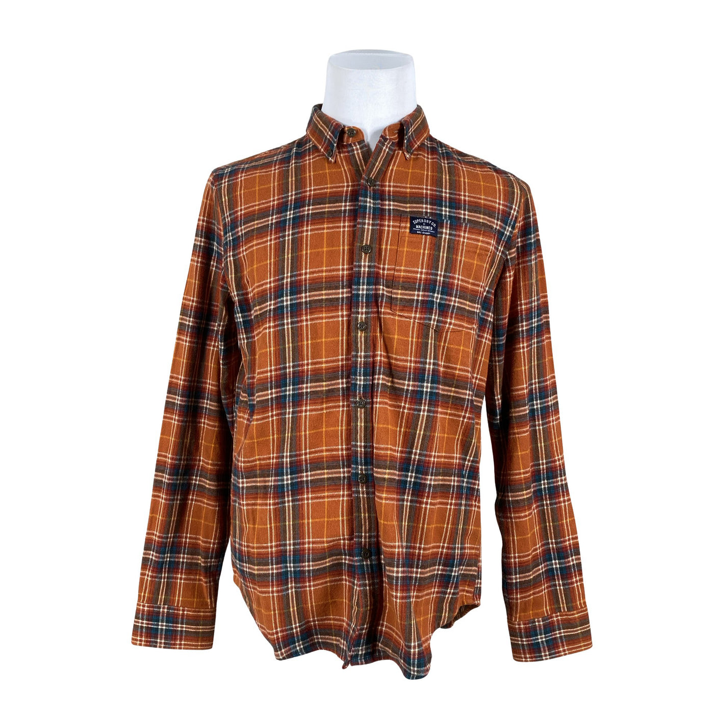Unisex Superdry - Flanellsärk, suurus L - Oranž (1)