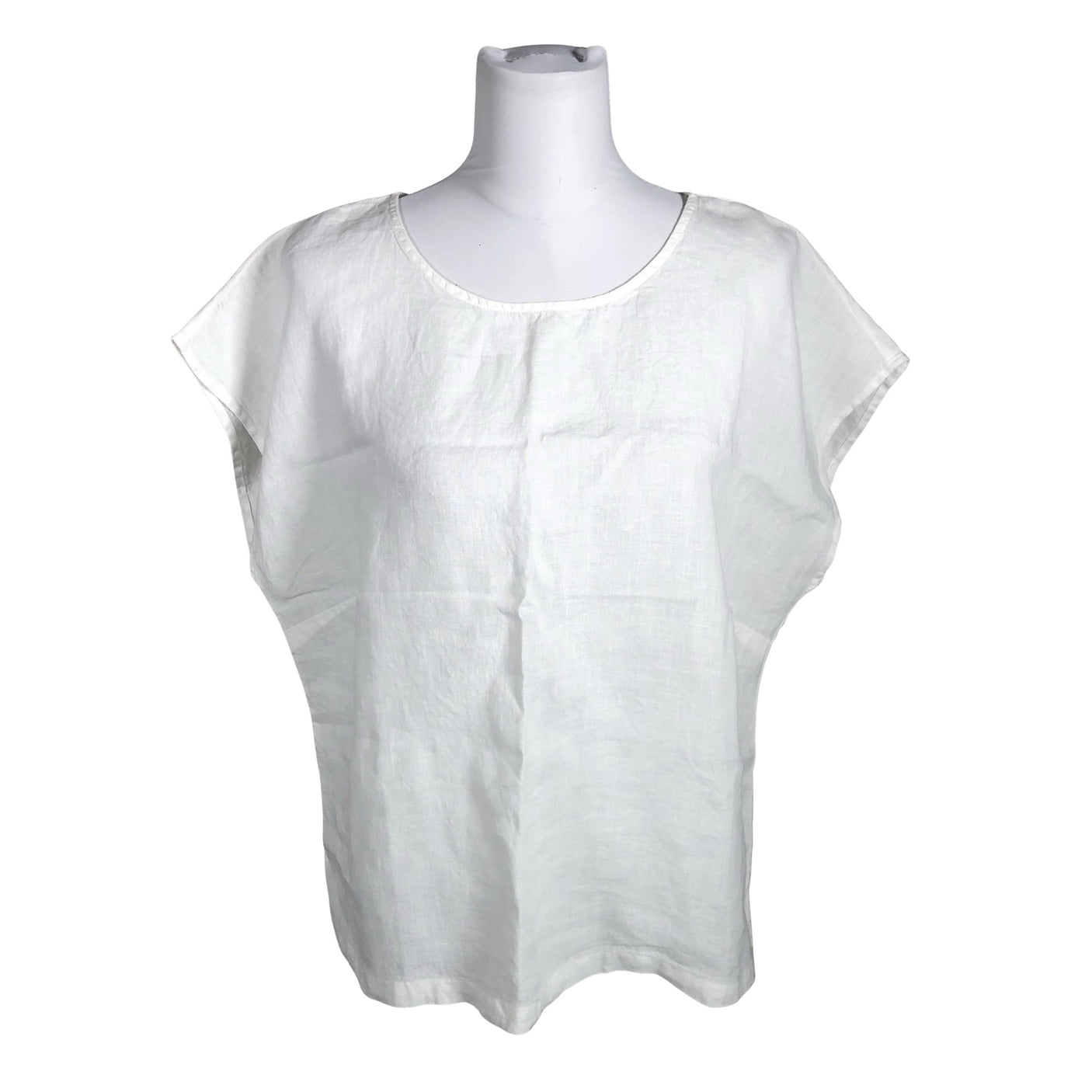 Unisex Nanso - Lühikeste käistega pluus, suurus 38 - Valge (1)