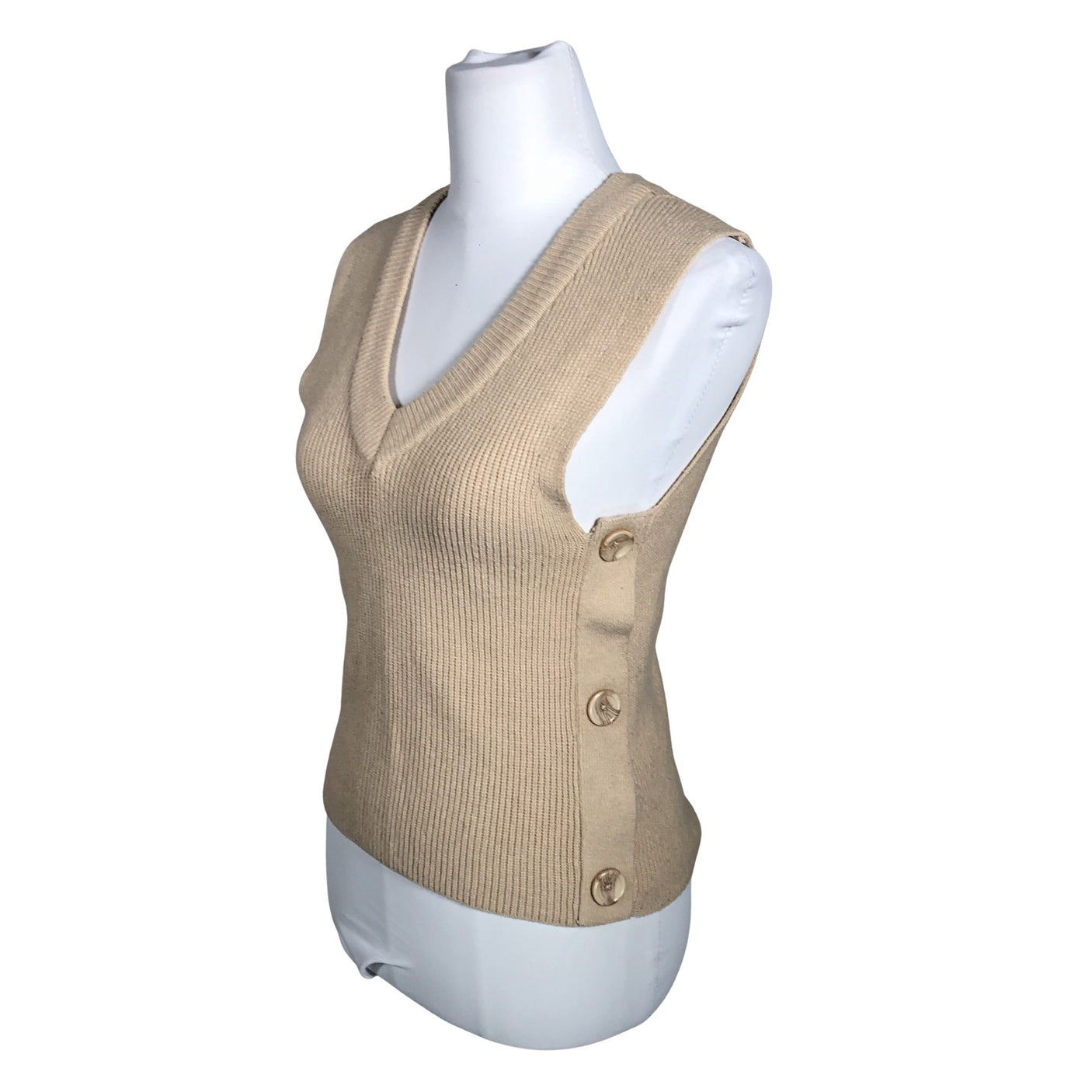Unisex b.Young - Kootud vest, suurus 36 - Beige (2)