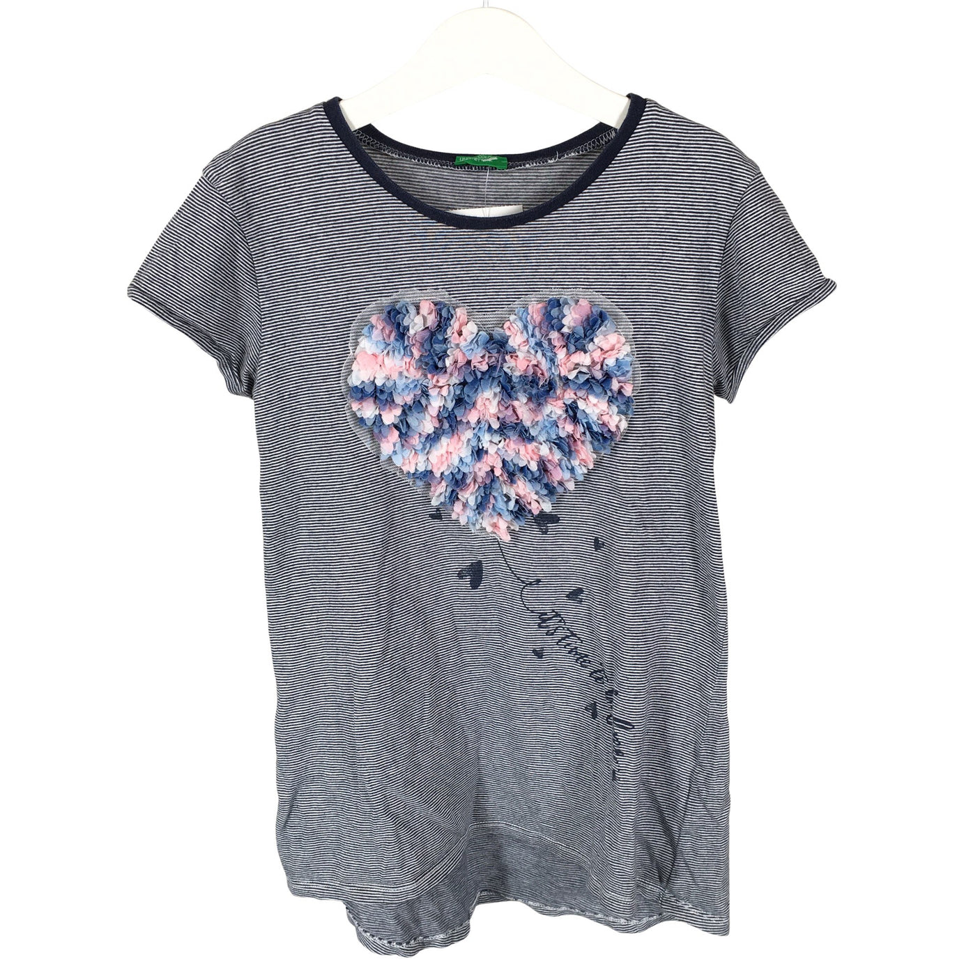 Unisex Benetton - T-särk, suurus 122 - 128 - Sinine (1)