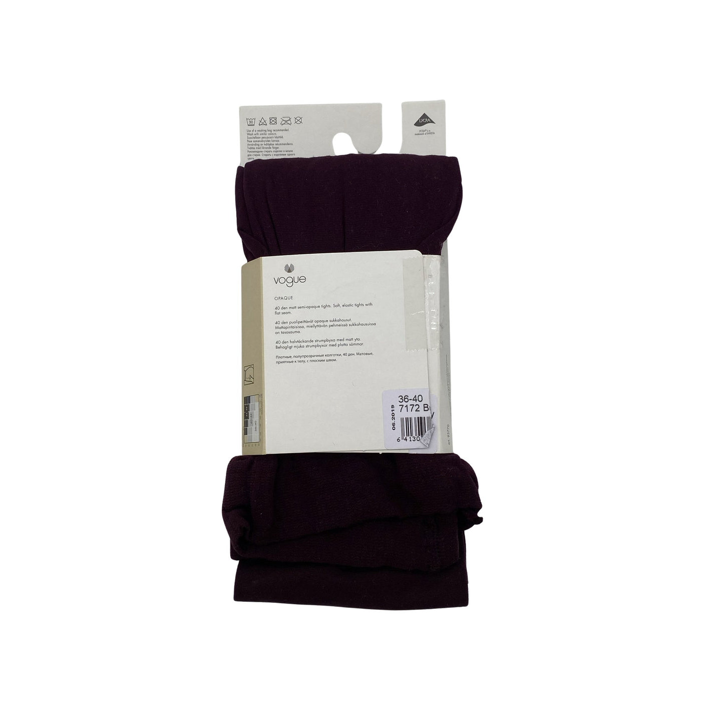 Unisex Vogue - Sukkpüksid, õhukesed, suurus 36 - Veinipunane (2)
