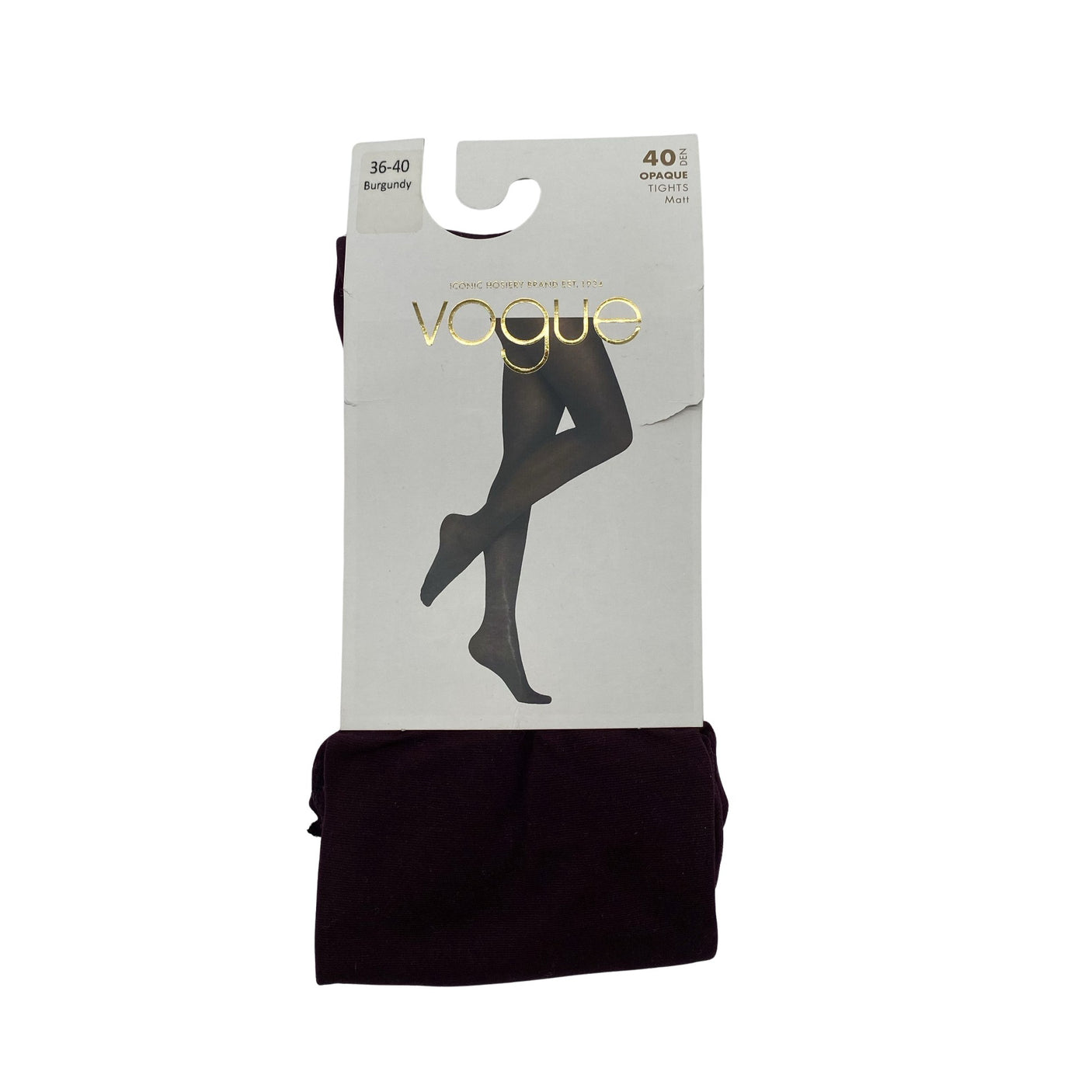 Unisex Vogue - Sukkpüksid, õhukesed, suurus 36 - Veinipunane (1)