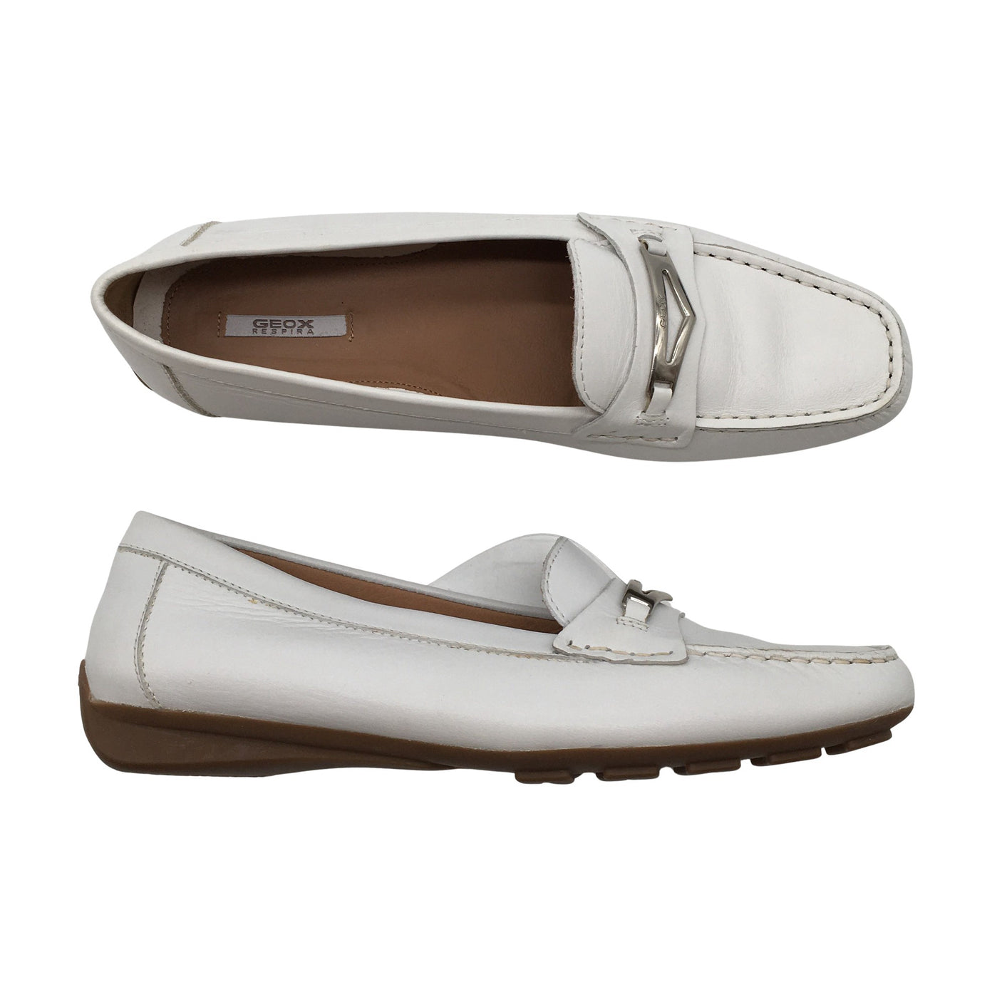 Unisex Geox - Mokassiinid, suurus 39 - Valge (1)