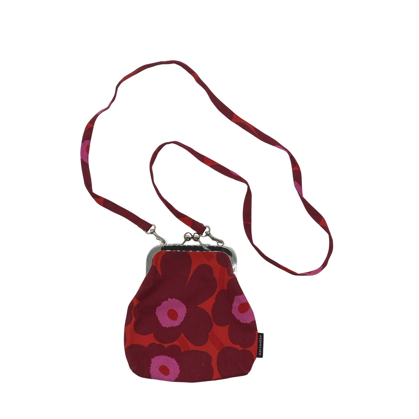 Unisex Marimekko - Õlakott, suurus Mini - Veinipunane (1)