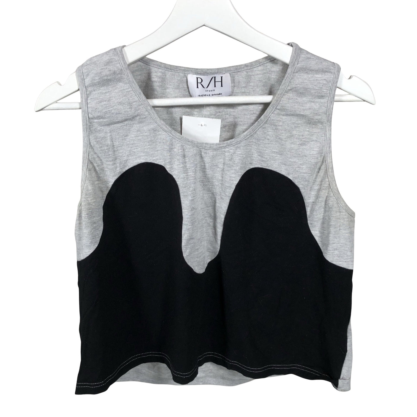 Unisex R/H Studio - Trikotaažist topp, suurus 36 - Hall (1)