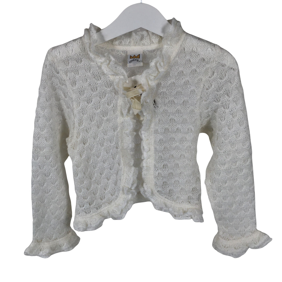 Unisex Kinderit - Kardigan, suurus 104 - 110 - Valge (1)