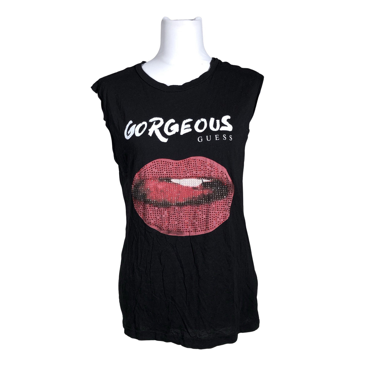 Unisex Guess - T-särk, suurus 38 - Must (1)