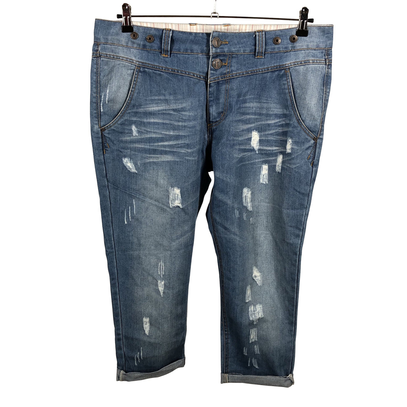 Unisex Reach - Teksast poolpikad püksid, suurus 44 - Sinine (1)
