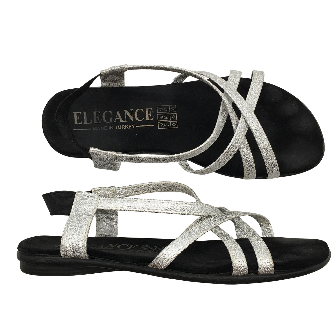Unisex Elegance - Rihmikud, suurus 39 - Hõbe (1)