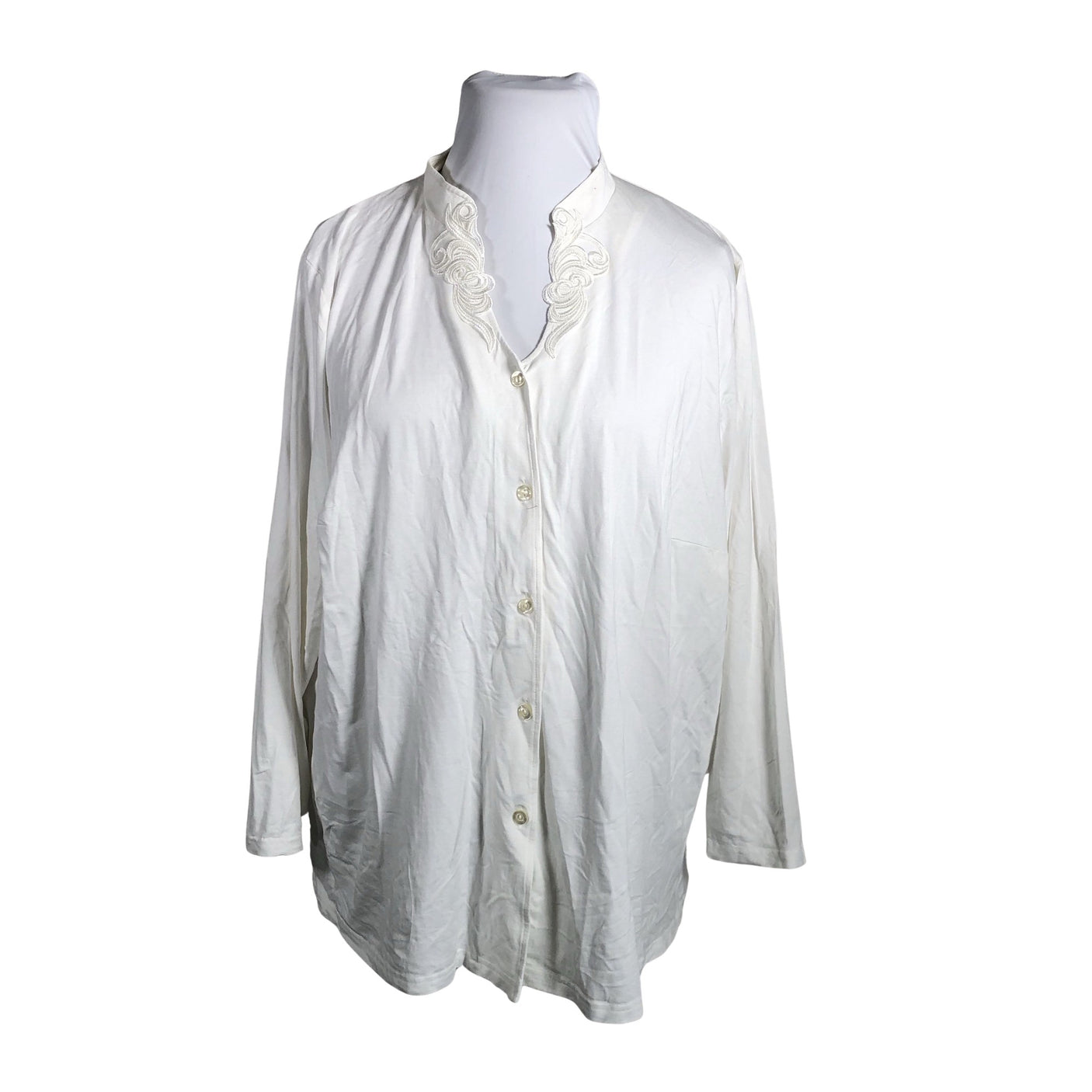 Unisex Atelier Creation - Trikotaažist pluus, suurus 54 - Valge (1)