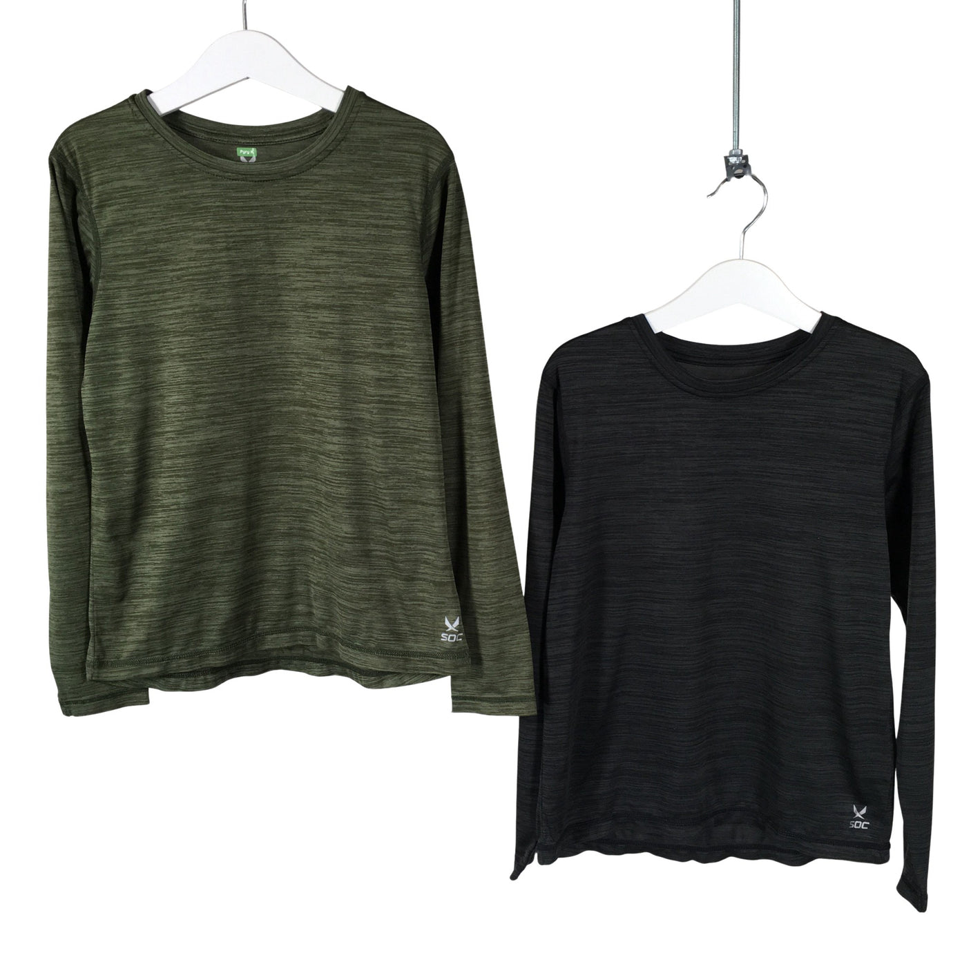 Unisex Soc - Spordisärk, pikad käised, suurus 134 - 140 - Roheline (1)