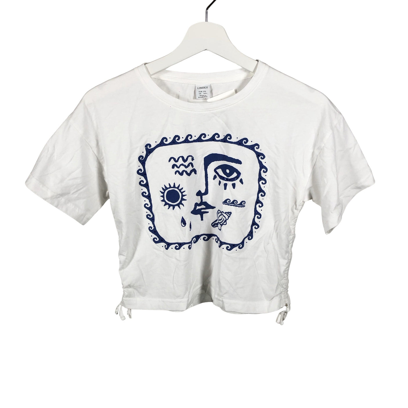Unisex Lindex - T-särk, suurus 164 - 170 - Valge (1)