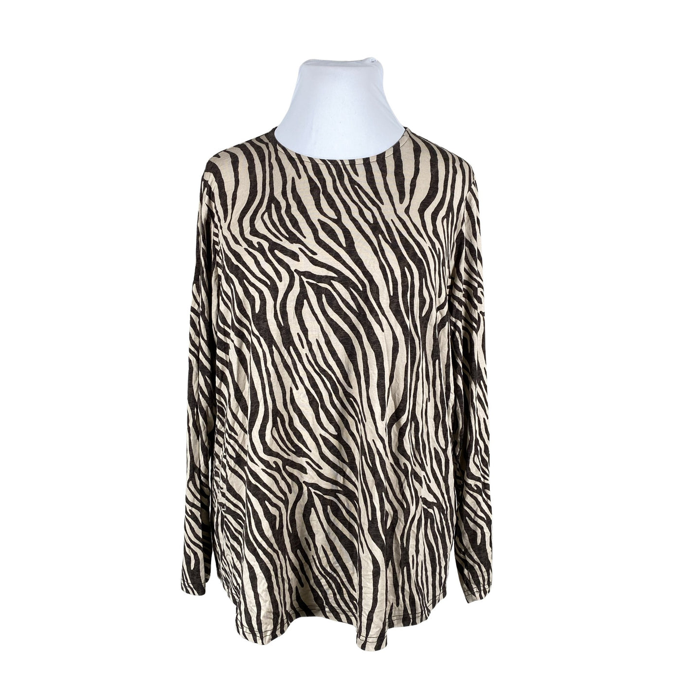 Unisex Zizzi - Trikotaažist pluus, suurus 56 - Pruun (1)