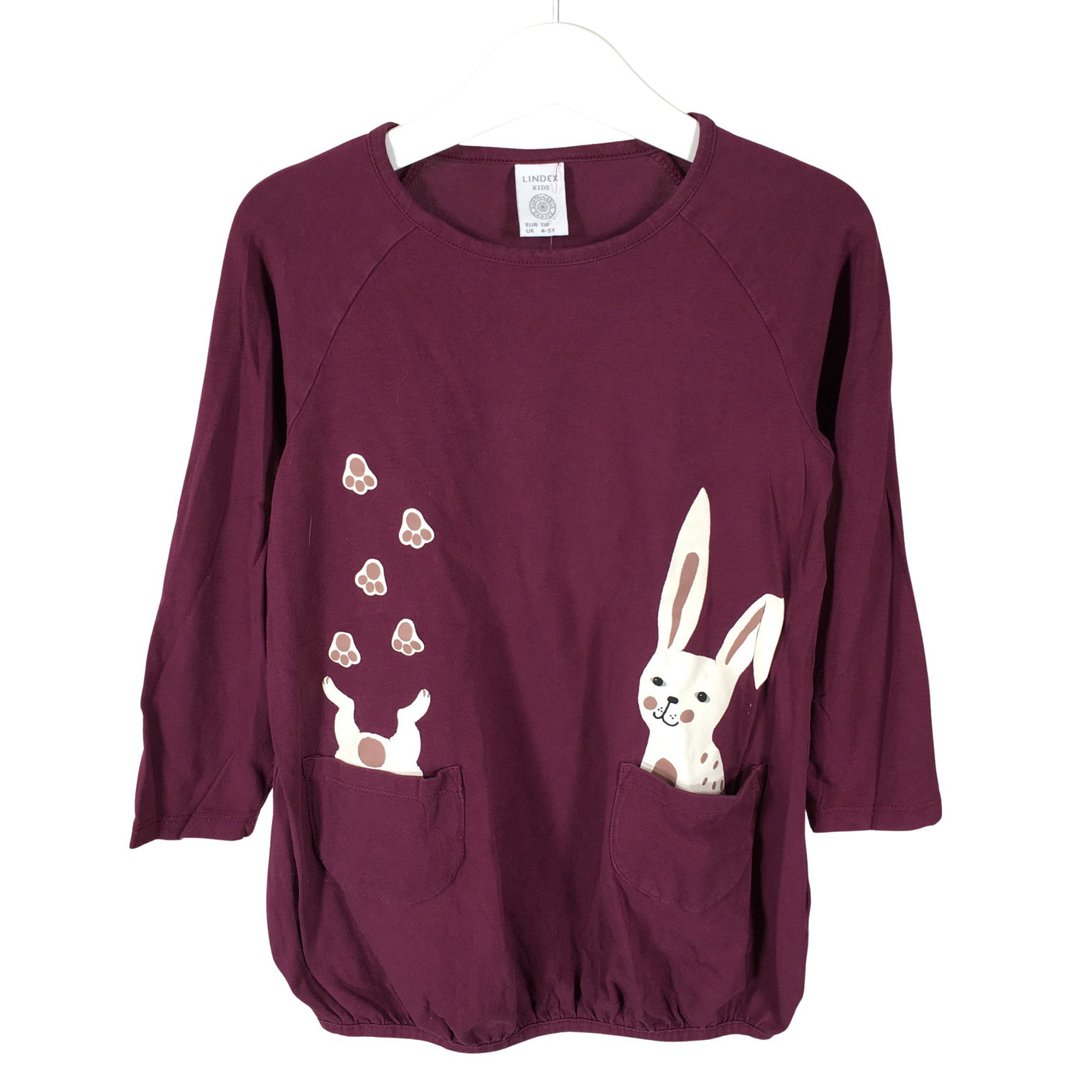 Unisex Lindex - Trikotaažist kleit, suurus 104 - 110 - Lilla (1)