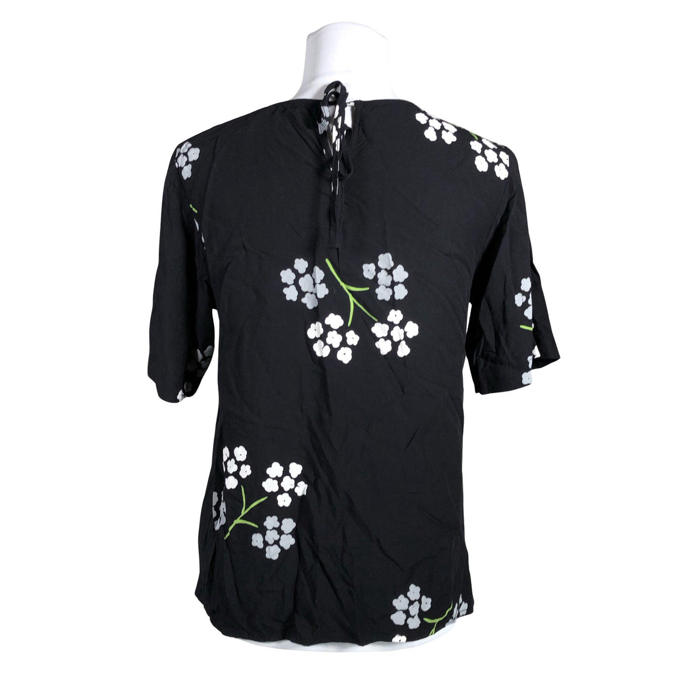 Unisex Nanso - Lühikeste käistega pluus, suurus 36 - Must (2)