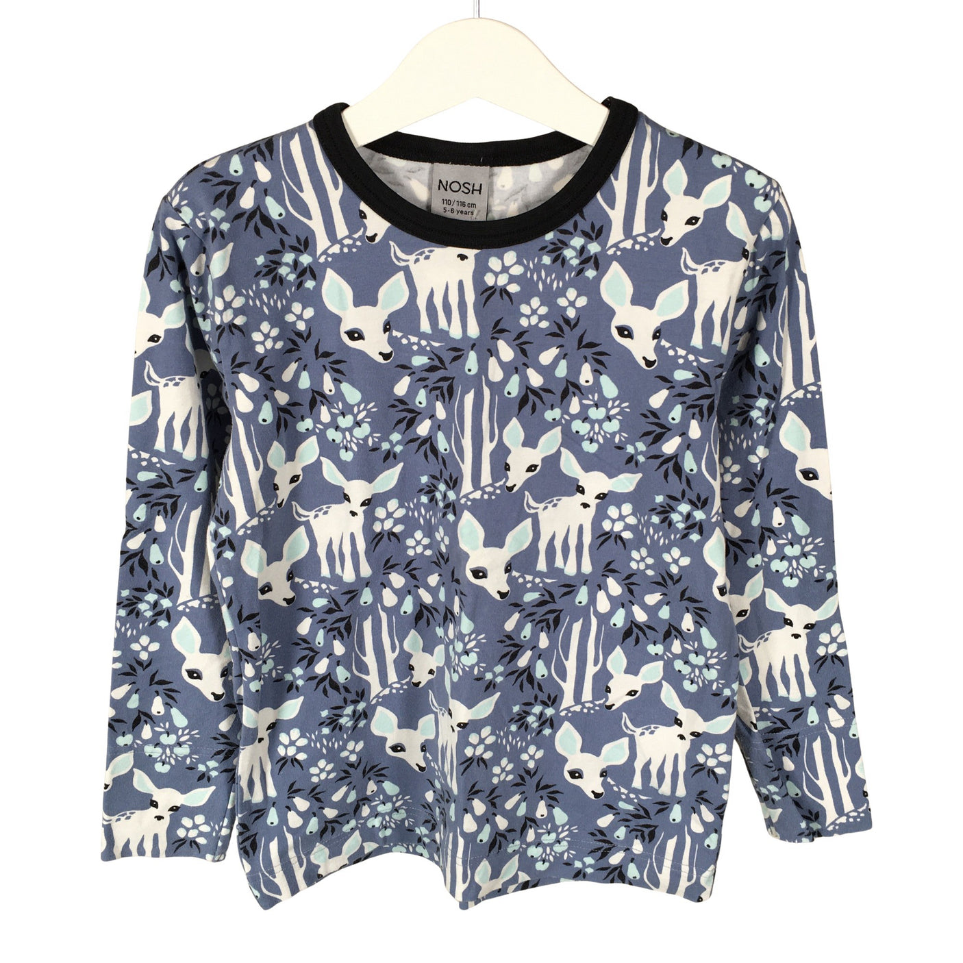 Unisex NOSH - Trikotaažist pluus, suurus 110 - 116 - Helesinine (1)