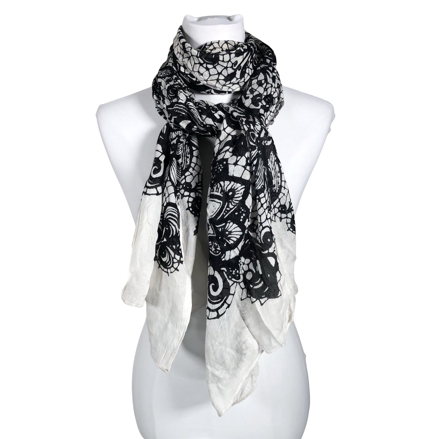 Unisex S.T.I - Õhuke sall, suurus Maxi - Must (1)