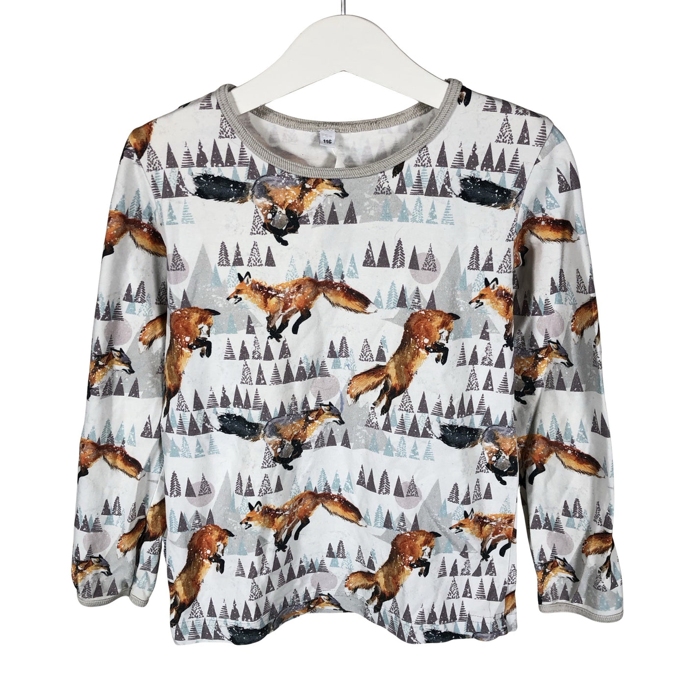 Unisex Handmade - Trikotaažist pluus, suurus 110 - 116 - Valge (1)