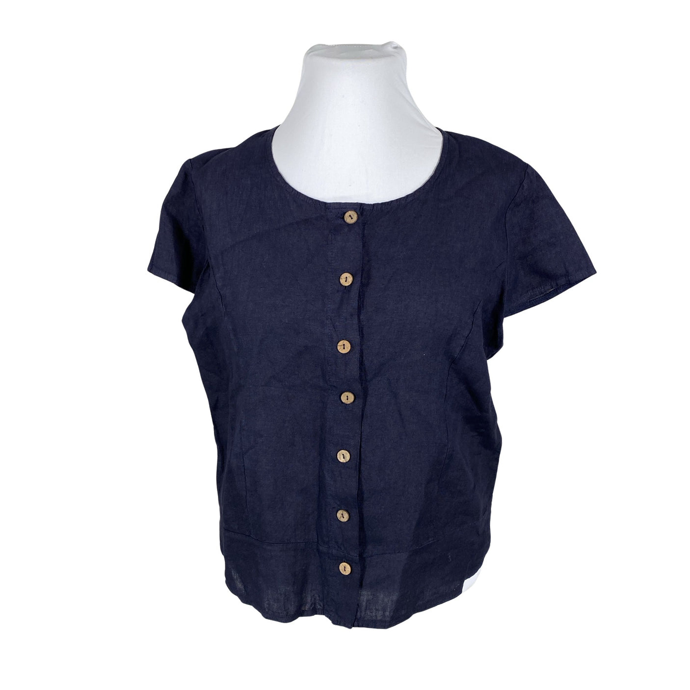 Unisex Fashion Highlight - Lühikeste käistega pluus, suurus 44 - Sinine (1)