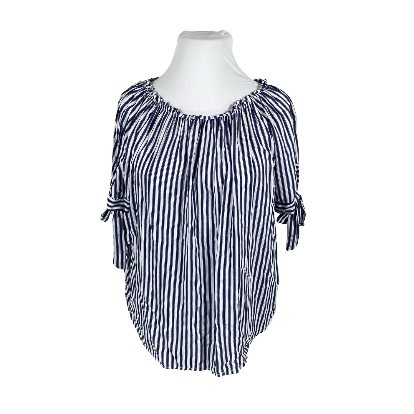 Unisex Fashion Highlight - Lühikeste käistega pluus, suurus 44 - Valge (1)