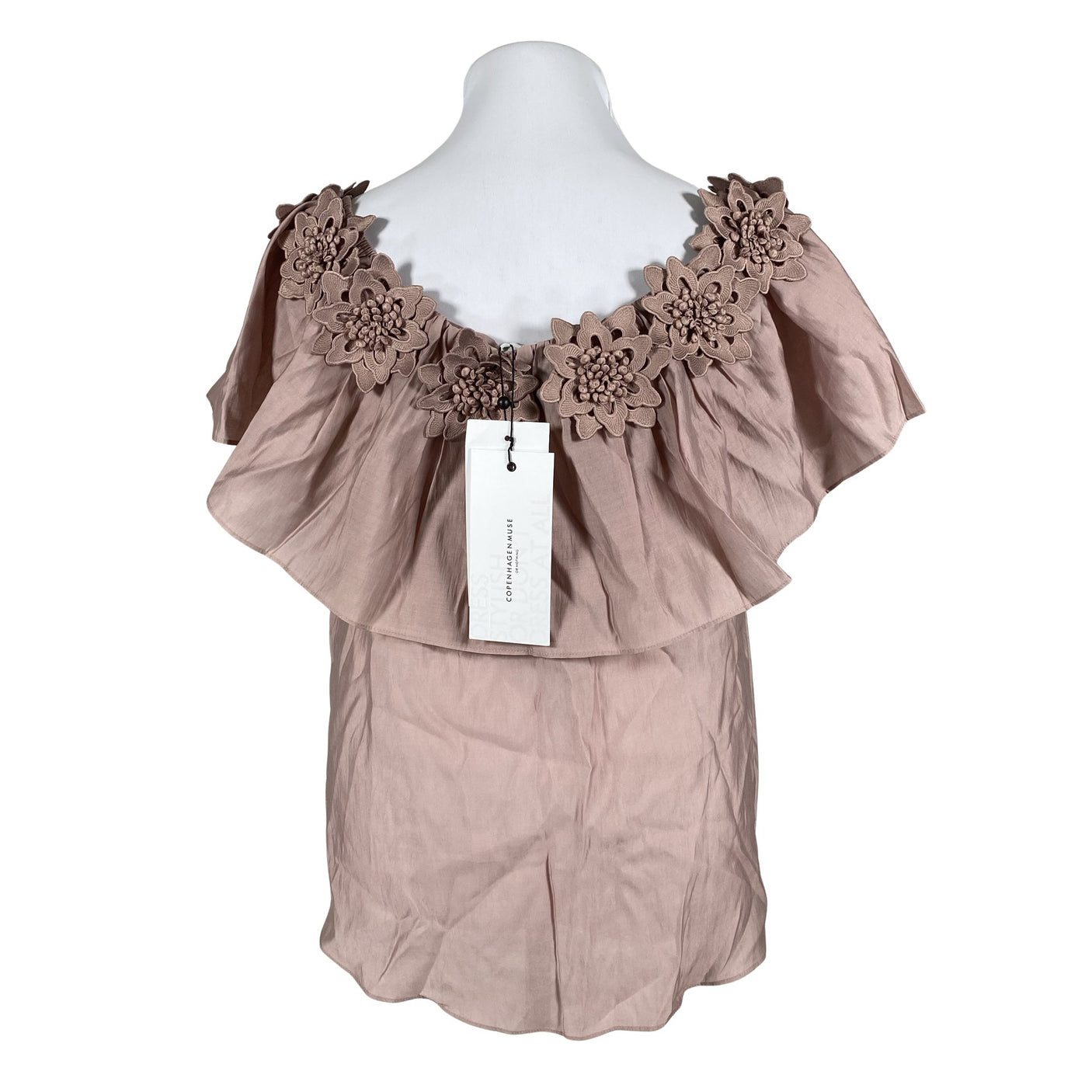 Unisex Copenhagen Muse - Lühikeste käistega pluus, suurus 42 - Pruun (2)