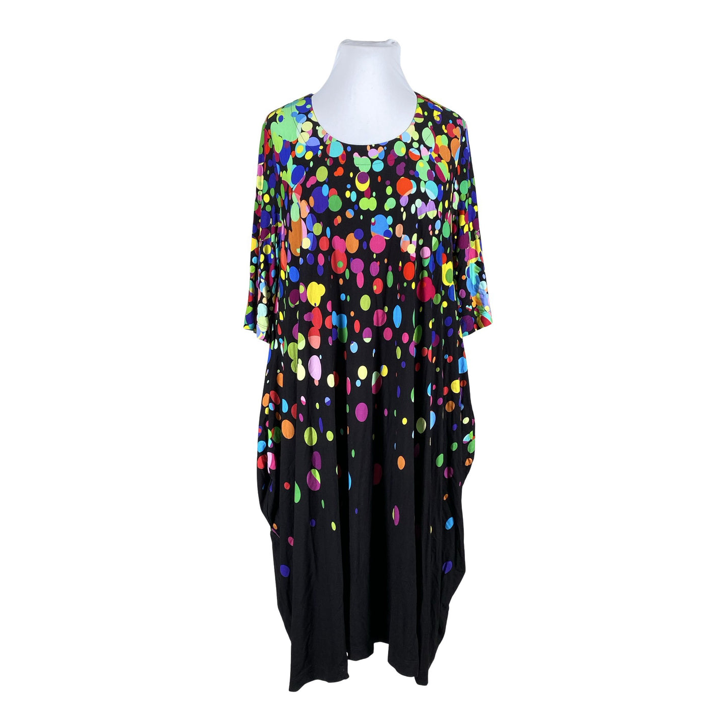 Unisex Aino - Trikotaažist kleit, suurus 44 - Must (1)