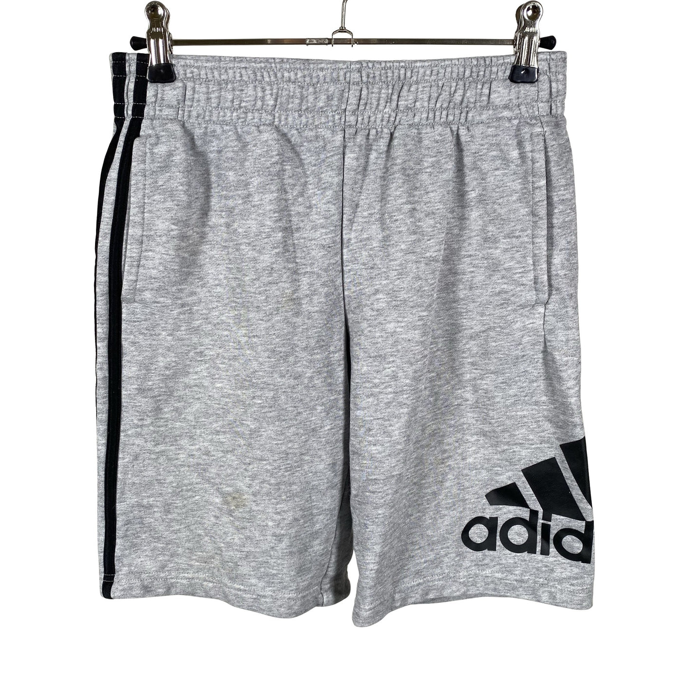 Unisex Adidas - Dressikangast lühikesed püksid, suurus 146 - 152 - Hall (1)