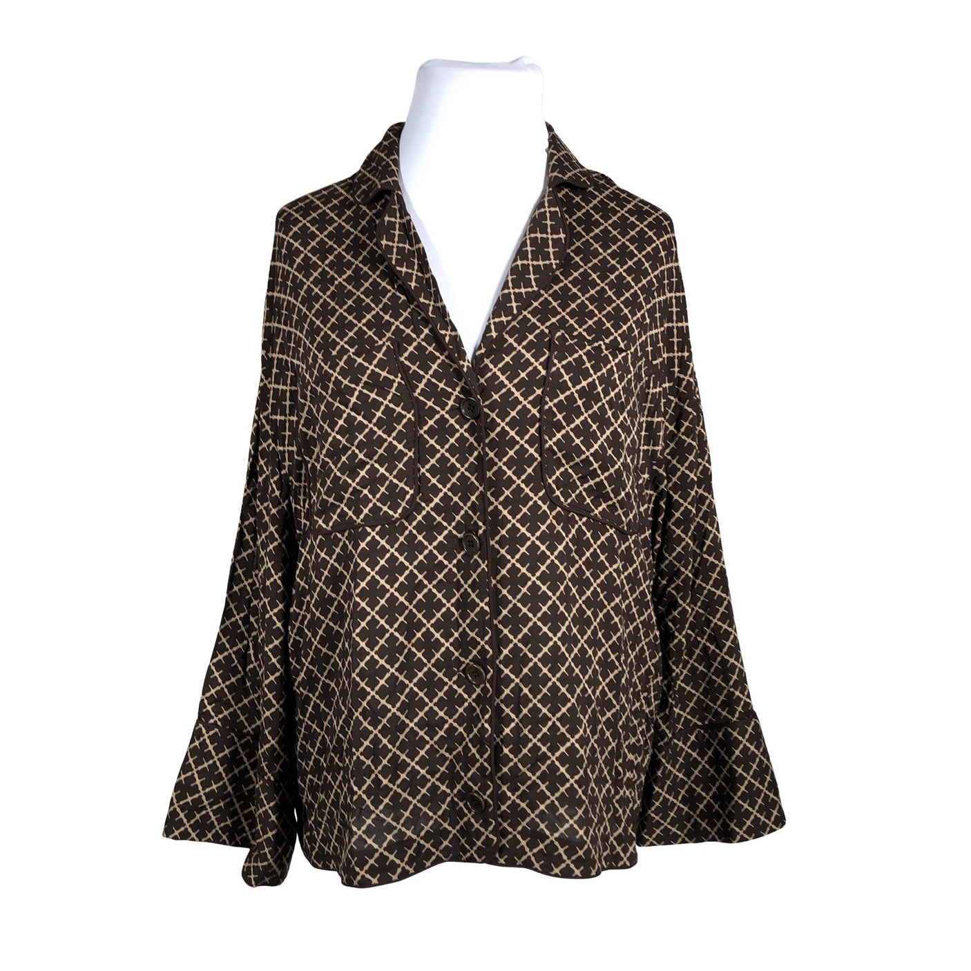 Unisex by Malene Birger - Pluus, suurus 42 - Pruun (1)