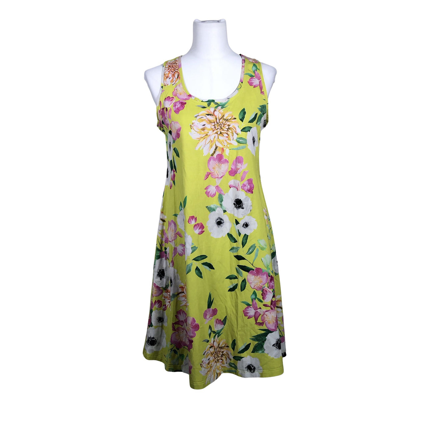 Unisex Ehta - Trikotaažist kleit, suurus 40 - Kollane (1)