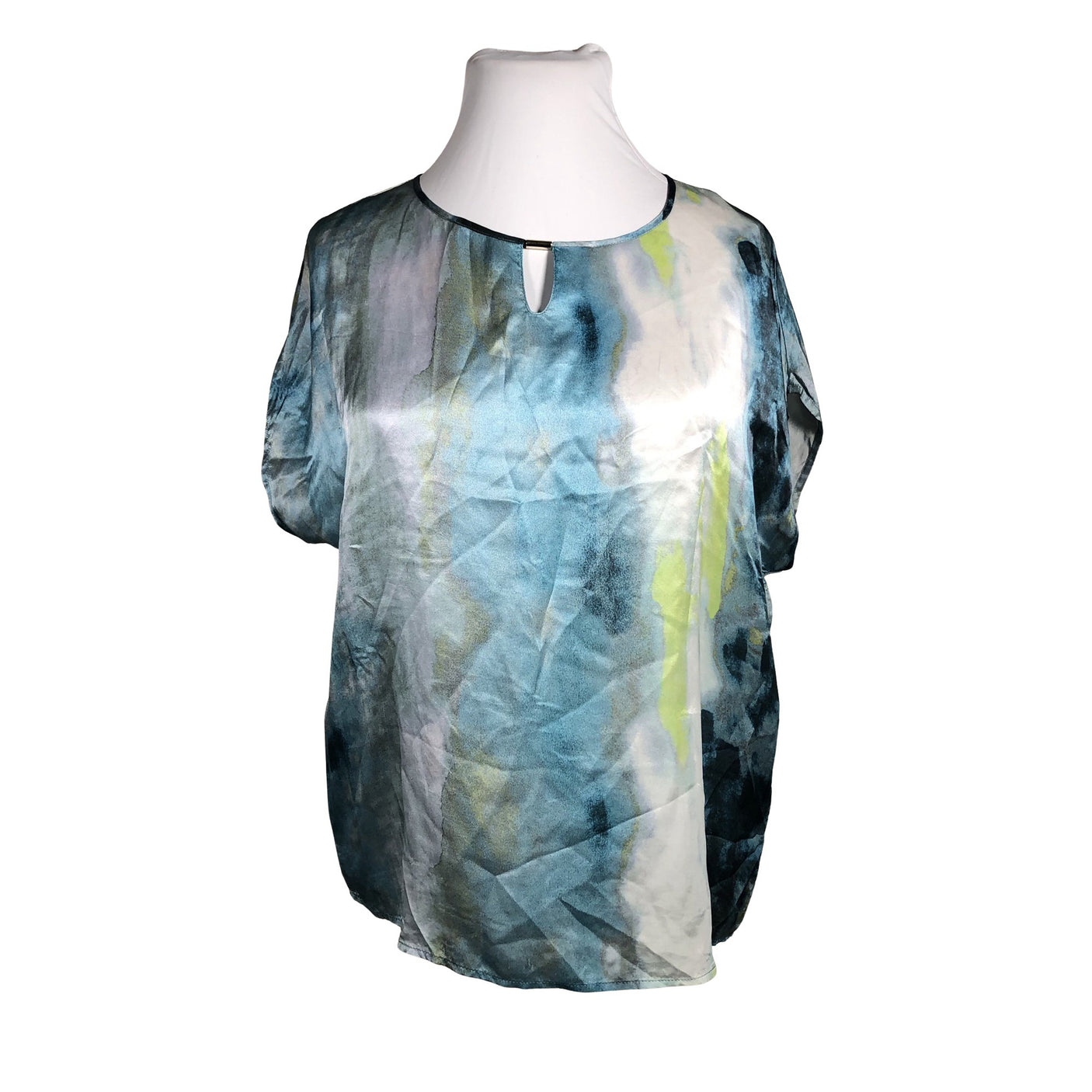 Unisex Ril's - Lühikeste käistega pluus, suurus 44 - Helesinine (1)