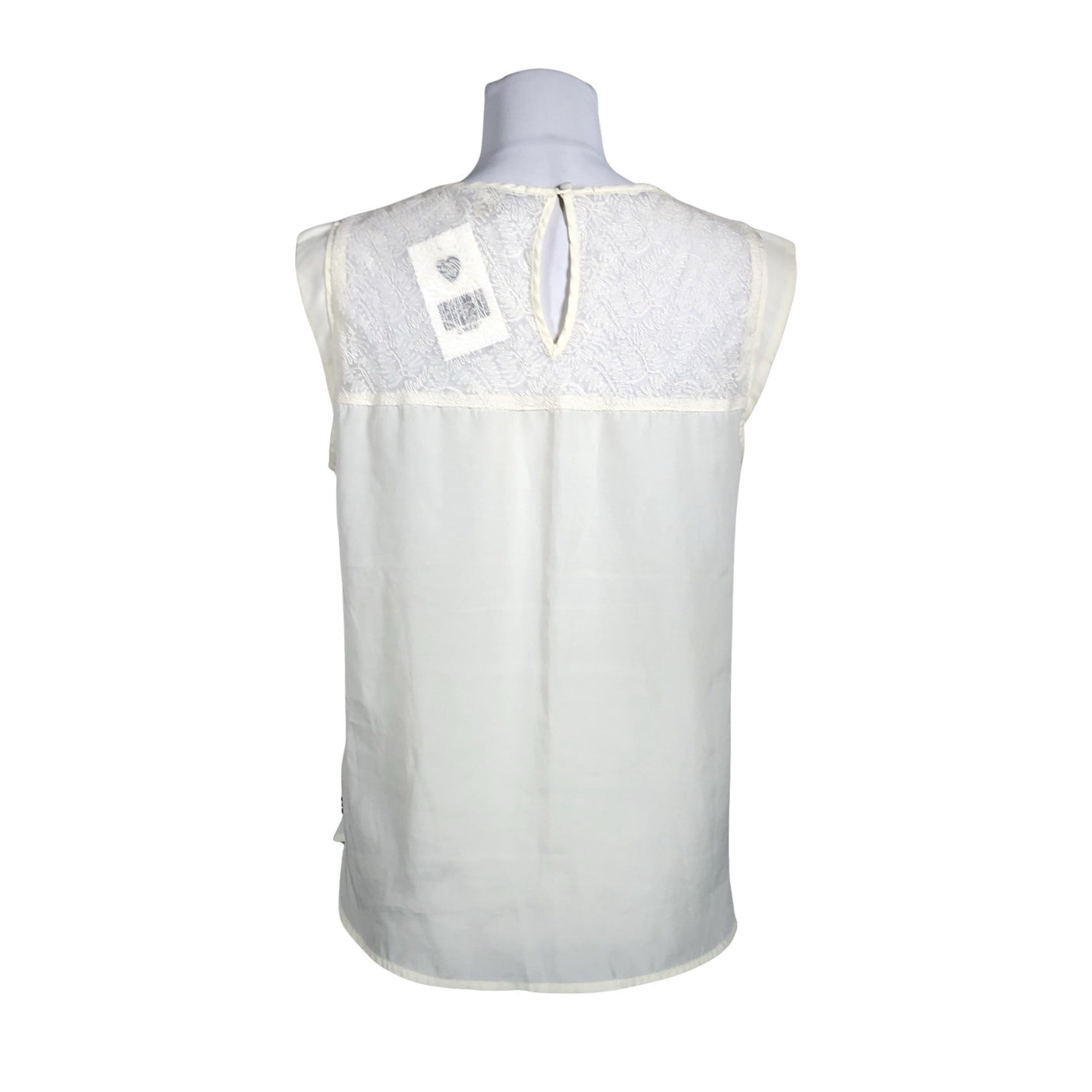 Unisex Maison Scotch - Lühikeste käistega pluus, suurus 38 - Looduslik valge (2)