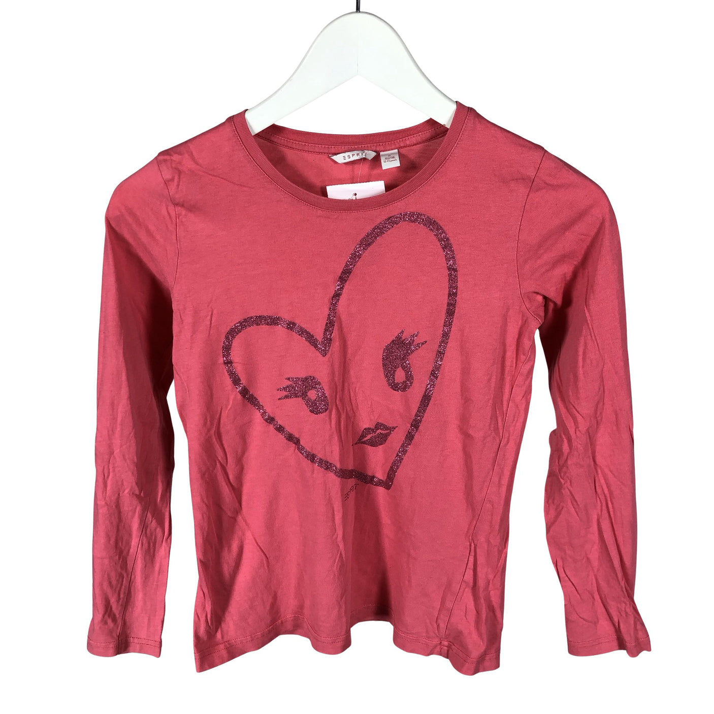 Unisex Esprit - Trikotaažist pluus, suurus 152 - 158 - Heleroosa (1)